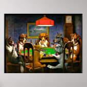 Dogs Playing Poker Poster (Vorne)