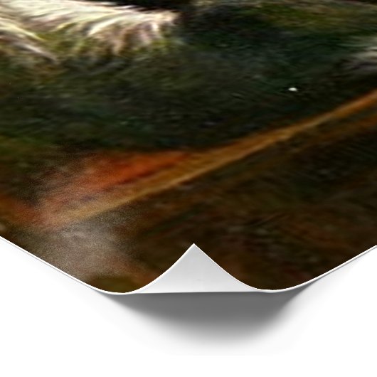 Dogs Playing Poker Poster (Ecke)