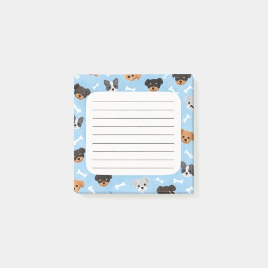 Dogs Post-It Notes Klebezettel (Vorderseite)