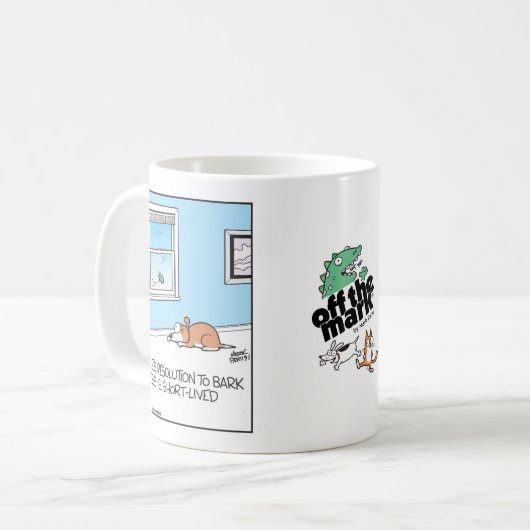 Dog's resolution to bark less is short-lived kaffeetasse (Vorderseite Links)