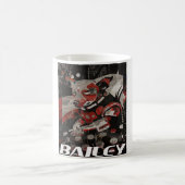 Dog's Simple Modern Cool Typography Name and Photo Kaffeetasse (Mittel)