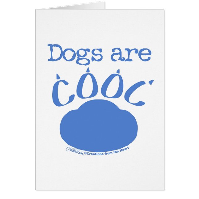 DOGS sind Cool Paw Print (Vorne)