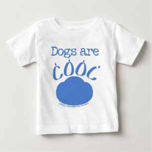 DOGS sind Cool Paw Print Baby T-shirt