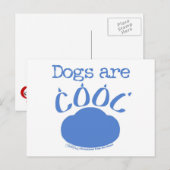 DOGS sind Cool Paw Print Postkarte (Vorne/Hinten)