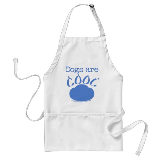 DOGS sind Cool Paw Print Schürze (Vorne)