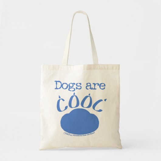 DOGS sind Cool Paw Print Tragetasche (Vorne)