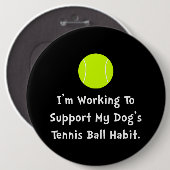 Dogs Tennis Ball Button (Vorne & Hinten)