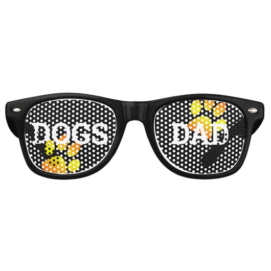 DOGS VATER Retro Shades / Fun Party Sonnenbrille (Vorderseite)