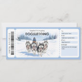 Dogsledding Gift Certificate Einladung (Vorderseite)