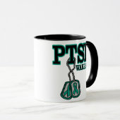 Dogtags/Warrior...PTSD-Tasse Tasse (VorderseiteRechts)