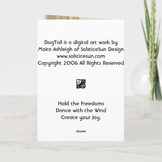 DogTail Karte (Rückseite)