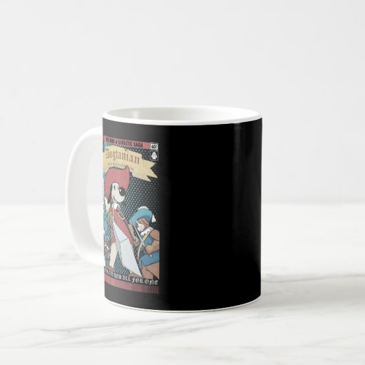 Dogtanische Klassik Kaffeetasse (Vorderseite Links)