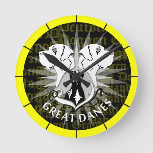 Dogtimer Runde Wanduhr (Vorderseite)