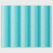 Dogtooth stripes aquamarine tägliche geschenkpapier (Flach)