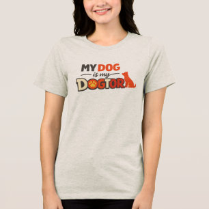 Dogtor Pun Design Süßes Geschenk für Hundebesitzer Tri-Blend Shirt