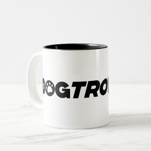 Dogtrovert - der introvertierte Hundehalter Zweifarbige Tasse (Vorderseite Links)