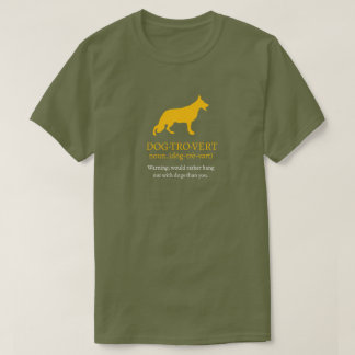 Dogtrovert Deutscher Schäferhund T-Shirt