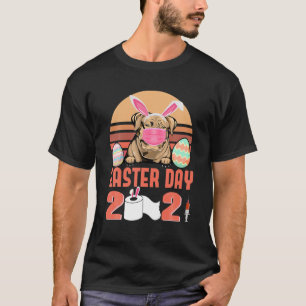 Dogue De Bordeaux Dog Face Maske Bunny Egal Ostern T-Shirt