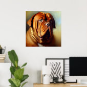 Dogue de Bordeaux Dog Poster (Heimbüro)
