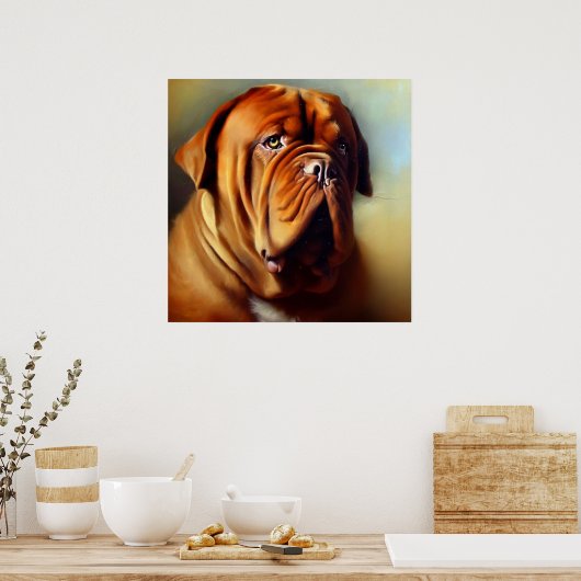 Dogue de Bordeaux Dog Poster (Küche)