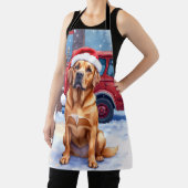 Dogue de Bordeaux Firefighter Station Santa Hat Schürze (InSitu)