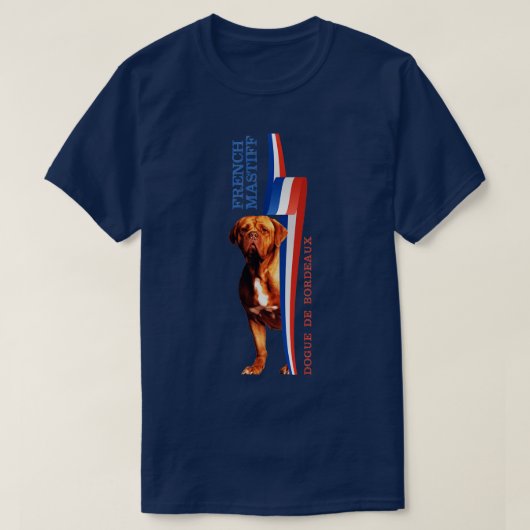 Dogue de Bordeaux, französischer Mastiff (2) T-Shirt (Design vorne)