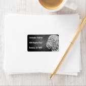 Dogue De Bordeaux, französischer Mastiff Adressaufkleber (Insitu)