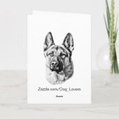 Dogue De Bordeaux - französischer Mastiff Karte (Rückseite)