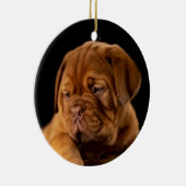 Dogue de Bordeaux, französischer Mastiff Keramik Ornament (Rechts)