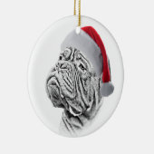 Dogue De Bordeaux - französischer Mastiff Keramikornament (Rechts)