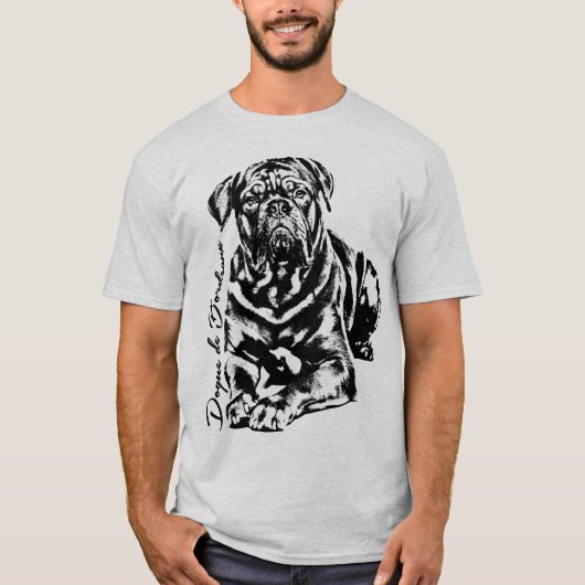 Dogue de Bordeaux - französischer Mastiff T-Shirt (Vorderseite)