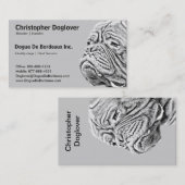 Dogue De Bordeaux - französischer Mastiff Visitenkarte (Vorne/Hinten)