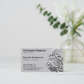 Dogue De Bordeaux - französischer Mastiff Visitenkarte (Stehend Vorderseite)