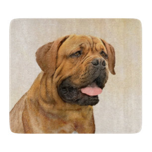 Dogue de Bordeaux Gemälde - Niedliche Hunde Kunst Schneidebrett