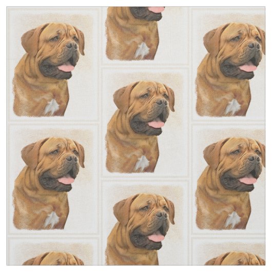 Dogue de Bordeaux Gemälde - Niedliche Hunde Kunst Stoff (Muster)