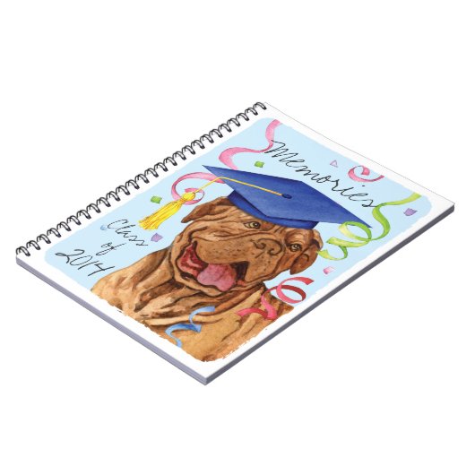 Dogue de Bordeaux Graduate Notizblock (Linke Seite)