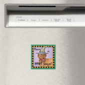Dogue de Bordeaux Hexe Magnet (In Situ (Geschirrspüler))