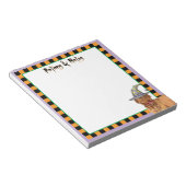 Dogue de Bordeaux Hexe Notizblock (angewinkelt)