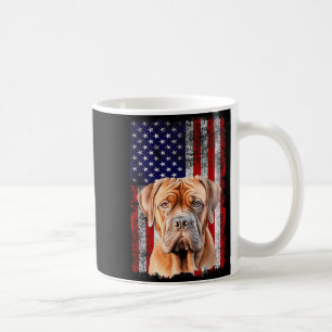 Dogue de Bordeaux Hundeliebhaber US-Flagge 4. Juli Kaffeetasse