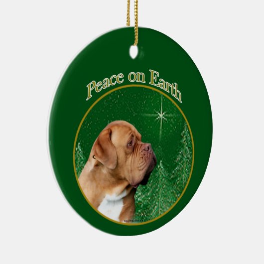 Dogue de Bordeaux Keramik Ornament (Rechts)