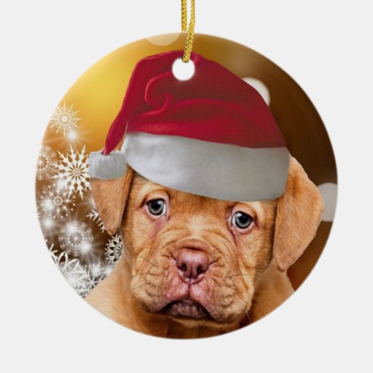 Dogue de Bordeaux Keramikornament (Vorne)