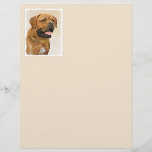 Dogue de Bordeaux Malerei - Niedliche Original Dog