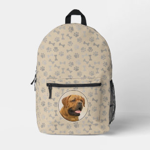 Dogue de Bordeaux Malerei - Niedliche Original Dog Bedruckter Rucksack