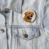 Dogue de Bordeaux Malerei - Niedliche Original Dog Button (Beispiel)