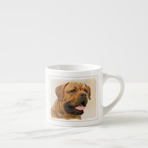 Dogue de Bordeaux Malerei - Niedliche Original Dog Espressotasse