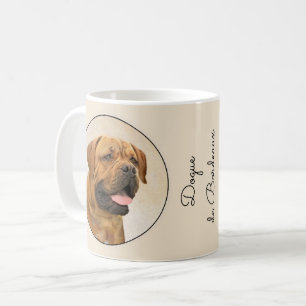 Dogue de Bordeaux Malerei - Niedliche Original Dog Kaffeetasse