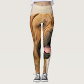 Dogue de Bordeaux Malerei - Niedliche Original Dog Leggings (Vorderseite)
