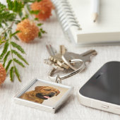 Dogue de Bordeaux Malerei - Niedliche Original Dog Schlüsselanhänger (Seite)