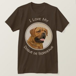 Dogue de Bordeaux Malerei - Niedliche Original Dog T-Shirt