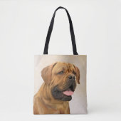 Dogue de Bordeaux Malerei - Niedliche Original Dog Tasche (Vorderseite)